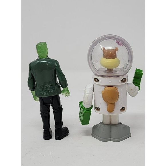 Vintage1997 Burger King Frankenstein And 2004 Sandy Cheeks Figure Kids‎ Meal - Picture 3 of 9